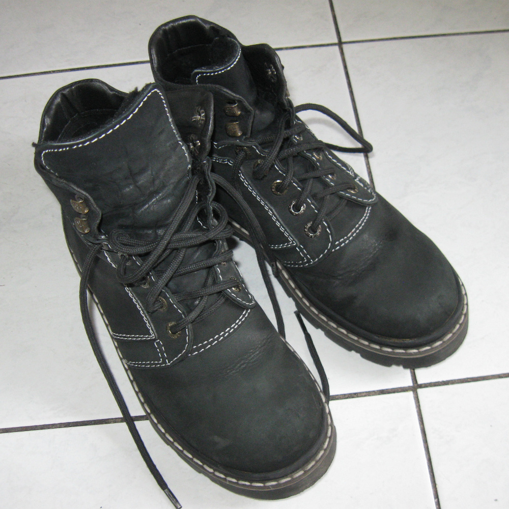 Real Leather Womens Winter Warm Boots Shoes